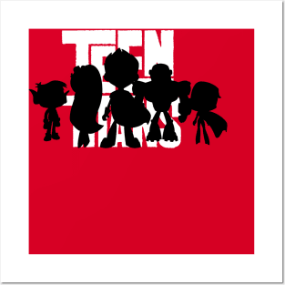 Teen Titans Silhouette Posters and Art